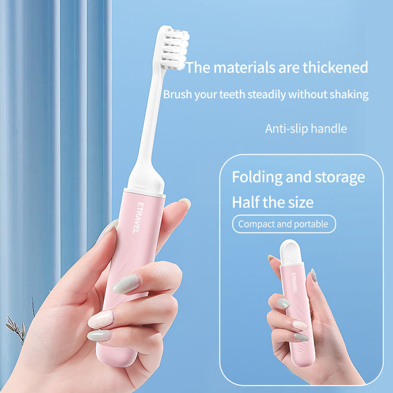 Folding Toothbrush in hand