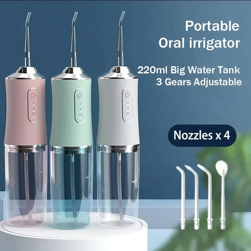 TrayVersa Cordless Water Flosser - Portable Oral Irrigator